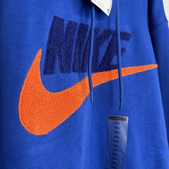 Men's Nike Club Basketball Hoodie Jacket Blue Sewn XXL $85 - Picture 4 of 4